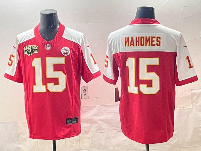 Men 2025 Nike Kansas City Chiefs #15 Mahomes Red 4th generation Limited NFL Jersey 04->houston texans->NFL Jersey